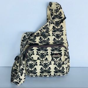 Kavu sling crossbody bag cream & brown